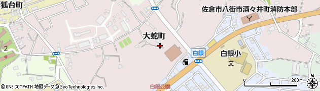 千葉県佐倉市大蛇町194周辺の地図