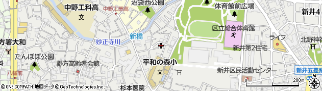 東京都中野区新井3丁目31-13周辺の地図
