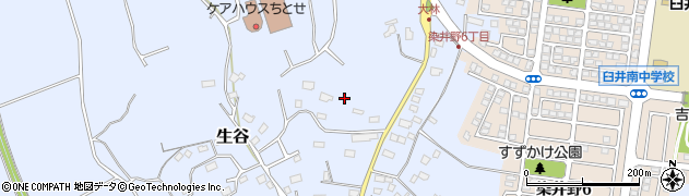 千葉県佐倉市生谷周辺の地図