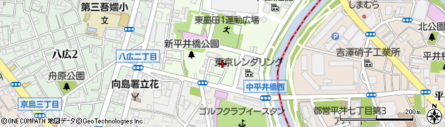 東京都墨田区東墨田1丁目周辺の地図