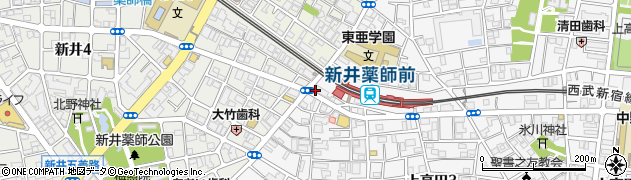ニューＮクリーニング新井薬師店周辺の地図