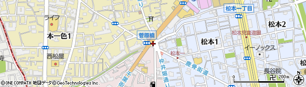 菅原橋周辺の地図