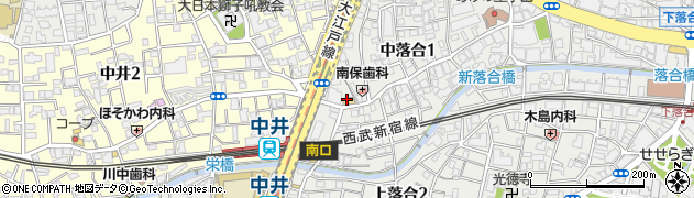 セブンイレブン新宿中井駅前店周辺の地図