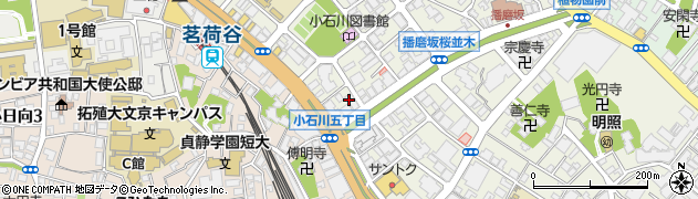 ヴィルヌーブ小石川播磨坂管理事務室周辺の地図