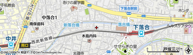 東京都新宿区上落合1丁目18-9周辺の地図