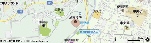 千葉県旭市周辺の地図
