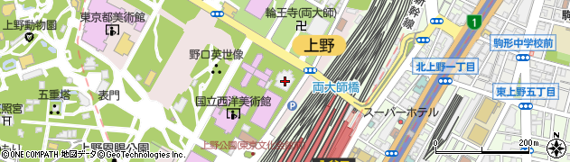 日本学士院周辺の地図