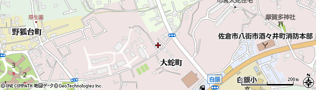千葉県佐倉市大蛇町6周辺の地図