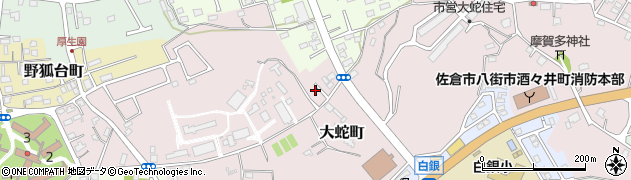 千葉県佐倉市大蛇町5周辺の地図