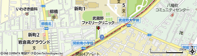 武蔵野ファミリークリニック周辺の地図