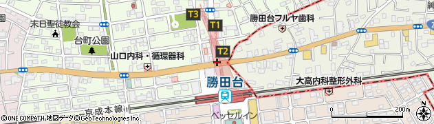 東葉勝田台駅周辺の地図