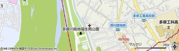 東京都福生市熊川93-5周辺の地図
