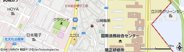 東京都昭島市中神町1358-8周辺の地図
