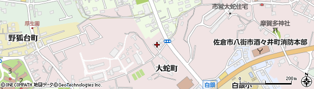 千葉県佐倉市大蛇町4周辺の地図
