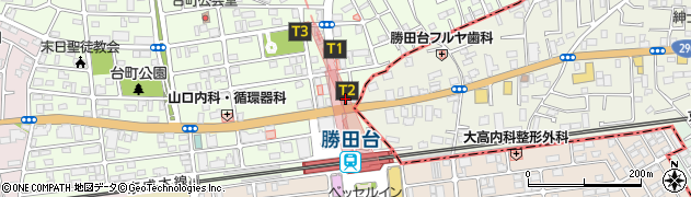 みずほ銀行勝田台支店 ＡＴＭ周辺の地図