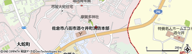 千葉県佐倉市大蛇町383周辺の地図