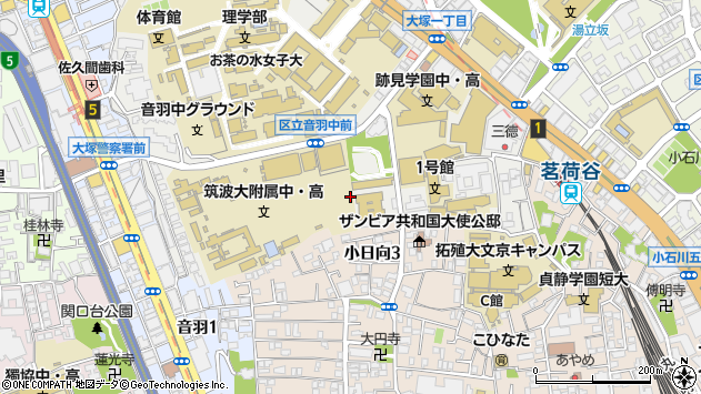 〒112-0012 東京都文京区大塚の地図