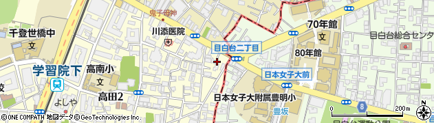 東京都豊島区高田1丁目40周辺の地図