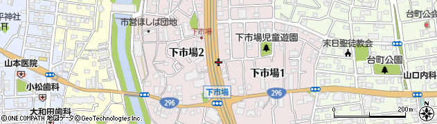 千葉県八千代市下市場周辺の地図
