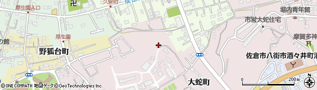 千葉県佐倉市大蛇町15周辺の地図