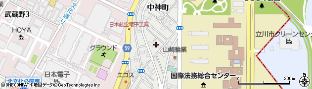東京都昭島市中神町1364-78周辺の地図
