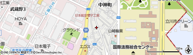 東京都昭島市中神町1364-99周辺の地図