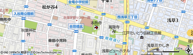 本然寺周辺の地図