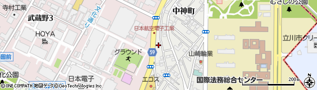 東京都昭島市中神町1364周辺の地図