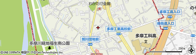 東京都福生市熊川189周辺の地図