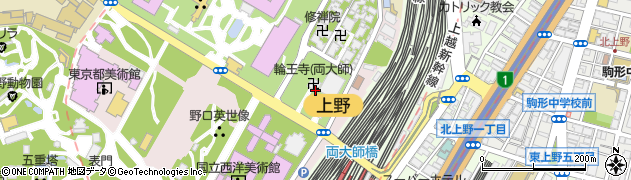 東京都台東区上野公園14周辺の地図
