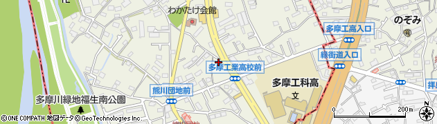 東京都福生市熊川204周辺の地図