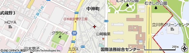 東京都昭島市中神町1366-22周辺の地図