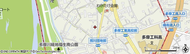 東京都福生市熊川66周辺の地図