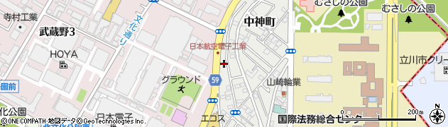東京都昭島市中神町1364-63周辺の地図
