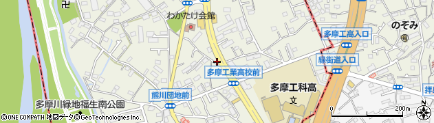 東京都福生市熊川201周辺の地図