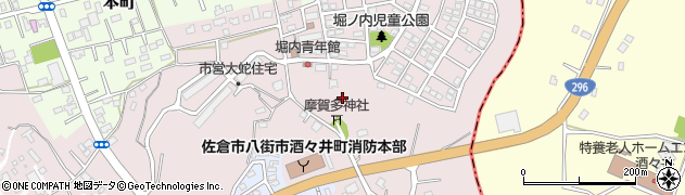 千葉県佐倉市大蛇町周辺の地図
