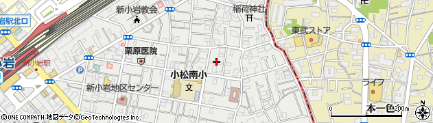 東京都葛飾区新小岩3丁目11周辺の地図
