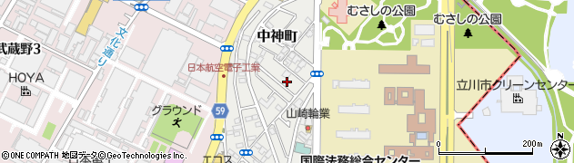 東京都昭島市中神町1366-96周辺の地図