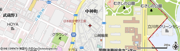 東京都昭島市中神町1366周辺の地図