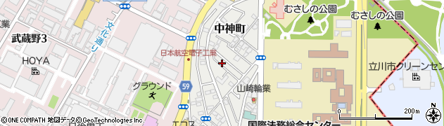 東京都昭島市中神町1366-26周辺の地図