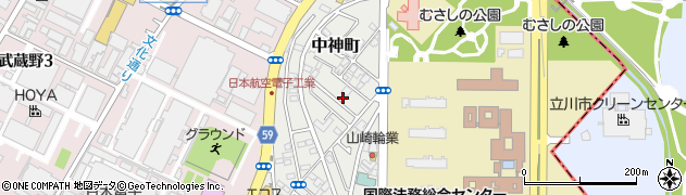 東京都昭島市中神町1366-31周辺の地図