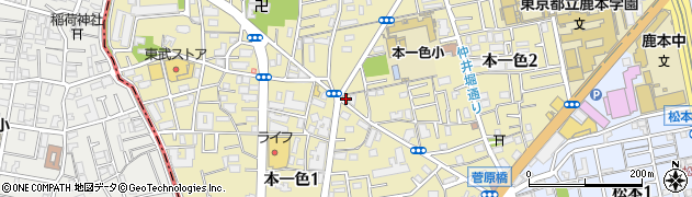 東京都江戸川区本一色2丁目8-14周辺の地図