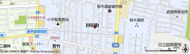 東京都小平市回田町238-8周辺の地図