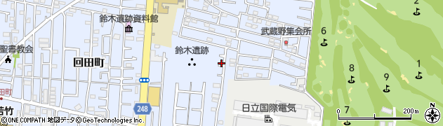 東京都小平市回田町401周辺の地図