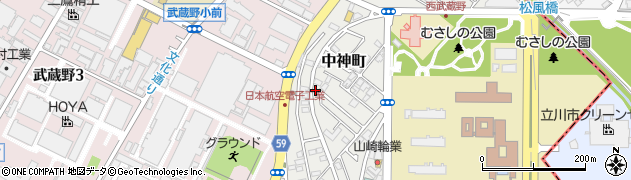 東京都昭島市中神町1366-82周辺の地図