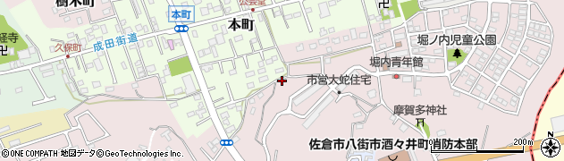 千葉県佐倉市大蛇町228周辺の地図