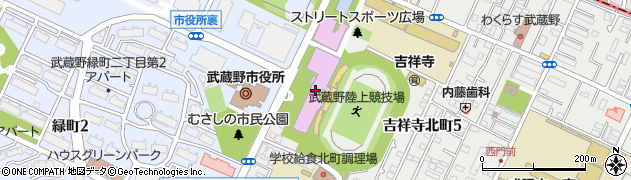 武蔵野市立武蔵野総合体育館周辺の地図