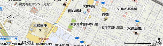 千葉銀行本八幡南支店 ＡＴＭ周辺の地図
