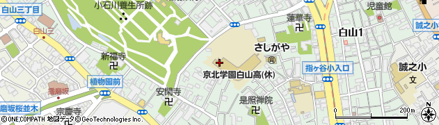 東洋大学　京北高等学校周辺の地図