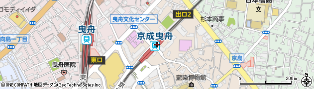 京成曳舟駅周辺の地図